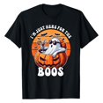 thumbnail image 2 of Halloween Shirts for Women Casual Short Sleeve Letter Print T Shirt for Everyday Comfort and Stylish Wear Women’s Tee Top Black S, 2 of 3