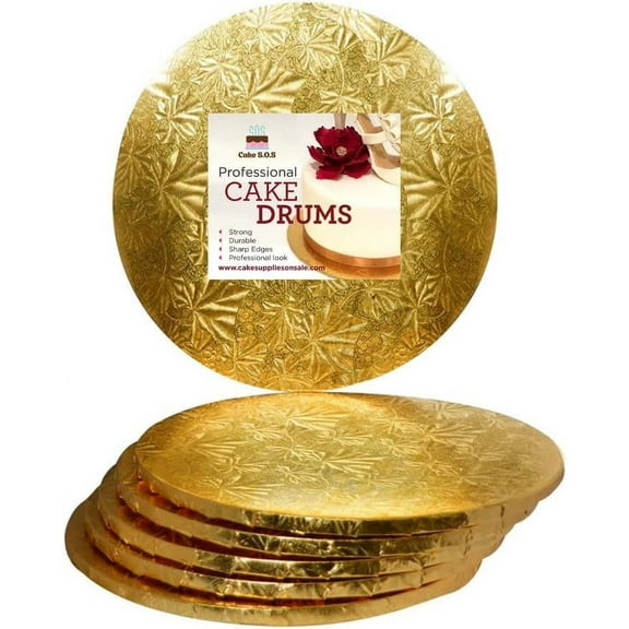 10" Gold Round Drum 1/2", 6 count