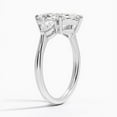thumbnail image 2 of Dash Jewel 2.2 Ct Radiant Cut Diamond Solitaire Rings for Her - 14K White Gold Plated Solitaire Rings - Christmas Gifts for Her - Valentine Proposal Rings - Daily Wear Diamond Rings for Women's, 2 of 6