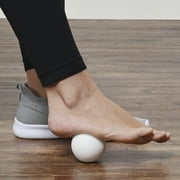 Athletic Works Classic White Handheld Hard Rubber Massage Ball for Adult Use, 2.5, 0.35 lbs