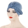 thumbnail image 3 of MSJUHEG Head Scarves for Chemo,Turbans,Hair Scarf,Chemo Headwear,Head Wraps,Head Hat Cap Ethnic Cover Wrap Turban Multiside Braid Hijab Hat Baotou Hat D One Size, 3 of 7