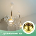 thumbnail image 6 of Uxcell 10 Pack Lamp Finials Caps M10x18mm Spherical Decoration Knob Gold Tone, 6 of 7