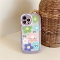thumbnail image 1 of Funda Floral Para iPhone 11 14 Pro Max Silione Colorful Bumper Transaprent Cherry Flower Fundas Para 12 13, 1 of 4