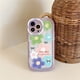 thumbnail image 1 of Funda Floral Para iPhone 11 14 Pro Max Silione Colorful Bumper Transaprent Cherry Flower Fundas Para 12 13, 1 of 4