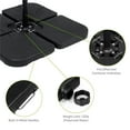 thumbnail image 2 of Greemotion Tengram Black Heavy-Duty Plastic Patio Cantilever Umbrella Base, 2 of 9