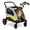 Yellow, variant on GOCAPTAIN Pet Stroller Dog Stroller – Collapsible Large Pet Wagon, 160 lbs Capacity, 360° Swivel Wheels, Adjustable Handle & Storage Pocket – Breathable Mesh Travel Stroller for Dogs Cats. – Black