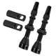 thumbnail image 1 of Tubeless valves for bicycles, 60 mm, aluminum alloy, bicycle valves, stem caps, kits for tubeless bicycle tires, black, 1 of 5