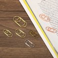 thumbnail image 5 of Unique Bargains 1 Paper Clip Heart-Shaped Cute Decorative Fun Clips Bookmarks 0.8 Inch Rose Gold, Pack of 100, 5 of 5