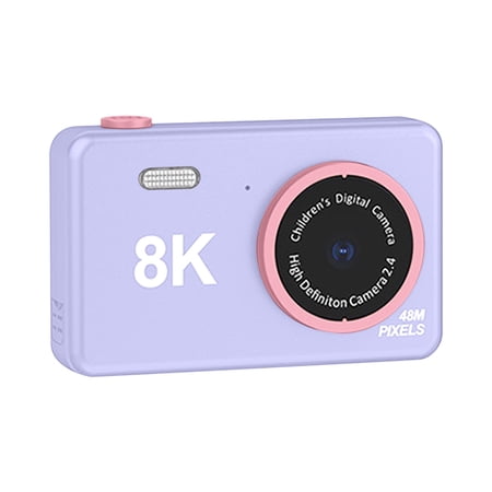 RKSTN Children s Camera With Flash  Front And Rear Dual Lens Selfie Video Digital Mini Children s Camera Student Trend Fashion Small SLR Video MP3 Camera Gift  on Clearance