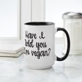 thumbnail image 4 of CafePress - Have I Told You I'm Vegan - 15 oz Ceramic Large White Novelty Mug, 4 of 4