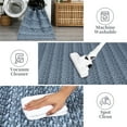 thumbnail image 5 of FairOnly 5'x7' Woven Solid Print Area Rugs for Bathroom Modern Blue Rugs for Dining Room Non Shedding Home Office Area Rug, 5 of 7