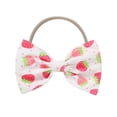 thumbnail image 4 of IBTOM CASTLE Baby Girls 1st Birthday Outfit Bowknot Mermaid Watermelon Strawberry Romper + Ruffled Short Pants + Headband Summer Clothes Set, 3-Piece 12-18 Months Strawberry, 4 of 8