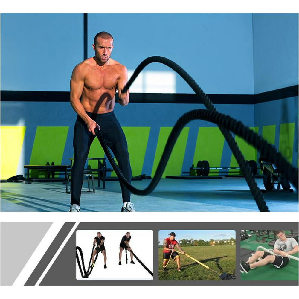 INTBUYING Rope Battle Ropes Workout Training Exercise Jump Exercises