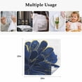 thumbnail image 4 of Navy Blue Gold Cloth Napkins, Abstract Line Art Troditional Ink Painting Washable and Reusable Dinner Napkins Set of 4, Table Napkin for Kitchen Party Birthday Wedding Hotel Housewarming 20"x20", 4 of 8