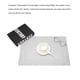 thumbnail image 2 of Billuyoard De manteles individuales trenzados para mesa, manteles individuales, posavasos de vino, cuenco de PVC, antideslizante, hogar, cocina, Hotel, Mostrada Plata 30*45cm Billuyoard HA082982-03, 2 of 6