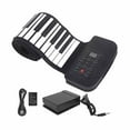 thumbnail image 1 of Teclado de piano eléctrico, Piano enrollable de silicona 88, Piano enrollable manual, regalos educativos, diseño aerodinámico, 1 of 8