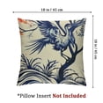 thumbnail image 4 of Creowell ,Set of 2  Square Pillow Covers Watercolor Heron Bird Decorative Cushion Cover Pillowcase for Couch White, 4 of 7