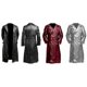 thumbnail image 4 of Faux Leather Long Coat Men Trench Coat Streetwear Faux Leather Men's for Men, New 26s, 4 of 5
