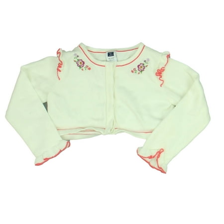 

Pre-owned Janie and Jack Girls White Cardigan size: 18-24 Months