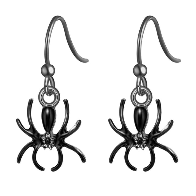 ¡Autorización! Pendientes divertidos de fiesta de Halloween a la moda con forma de murciélago y calabaza de Halloween, pendientes pequeños con gancho para la oreja, compre 2 y obtenga 3