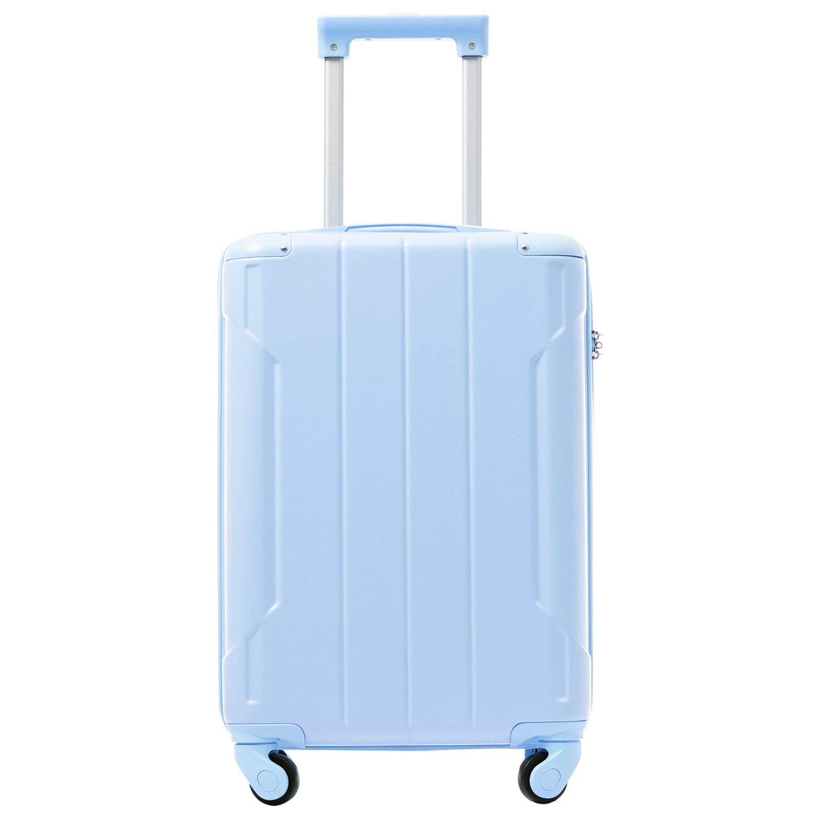 EUROCO 20" Hardshell Carry-On Luggage, ABS Lightweight Durable Suitcase with TSA Lock and Double Spinner Wheels for Travel,Sky Blue