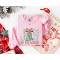 thumbnail image 5 of Joy to the World Christmas Tree Bow Sweatshirt, 5 of 7
