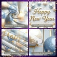 thumbnail image 4 of Gold Lettering Happy New Year Banner Blue Gold Theme New Year Party Banner Balloon Decor Disco Ball Design Festive Banner for New Year Party Home Celebration Indoor Decoration, 4 of 9