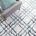 thumbnail image 6 of SAFAVIEH Martha Stewart Isabella Hughie Diamond Runner Rug, Ivory/Grey, 2'2" x 7', 6 of 11