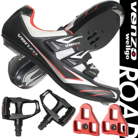 Venzo Road Bike For Shimano SPD SL Look Cycling Bicycle Shoes & Pedals (Best Looking Kobe Shoes)