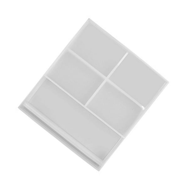 Inteprter Molde para fabricación de joyas, manualidades, fundición rectangular, accesorios decorativos, molde de silicona, regalo de Herramientas y accesorios para hornear Rectángulo/L