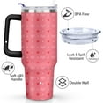 thumbnail image 3 of Love Heart 40 OZ Tumbler Cup with Lid and Straw for Water Iced Tea Coffee Smoothie and More, 3 of 7