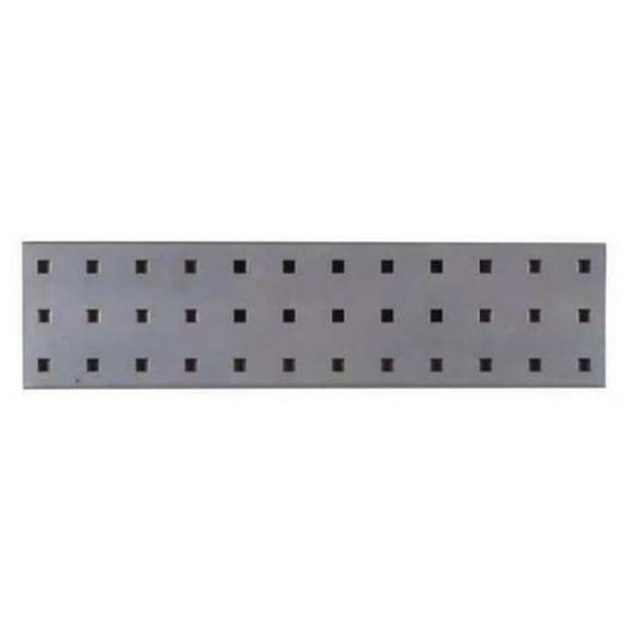 1 18 x 4.5 in. Epoxy 18 Gauge Steel Square Hole Pegboard Strip, Silver