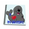 3dRose I Love my Grandpa. Seals. Blue. Kids dï¿½cor. - Mini Notepad, 4 by 4-inch