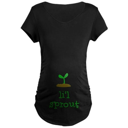 

CafePress - Lil Sprout Maternity T Shirt - Maternity Dark T-Shirt