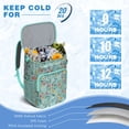 thumbnail image 6 of Rustic Abstract Floral Watercolor Print Backpack Cooler - 20L High Capacity for Travel and Convenience, 6 of 6