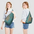 thumbnail image 4 of Forest Fox Print Sling Backpack - Night Sky & Tree Design Crossbody Bag, Fashionable Water-Resistant Pack for Students & Travelers, 4 of 4
