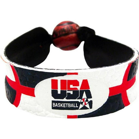 Gamewear 7731400417 USA Basketball Team Color Basketball Bracelet