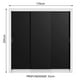 thumbnail image 3 of Ropero Closet Madesa Monaco 3 Puertas Blanco/Negro, 3 of 8