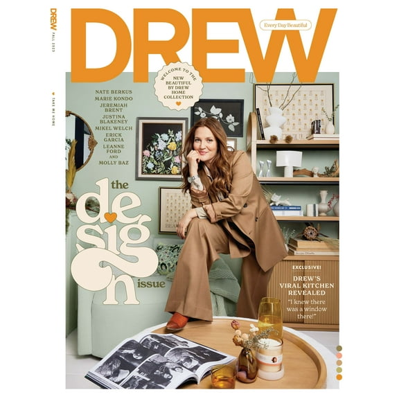 DREW Barrymore Magazine - The Design Issue