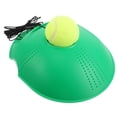 thumbnail image 3 of juego de entrenamiento de tenis individual con base, pelota de rebote portátil y cuerda elástica para practicar tenis por cuenta propia, equipo de entrenamiento para principiantes y adultos., 3 of 7