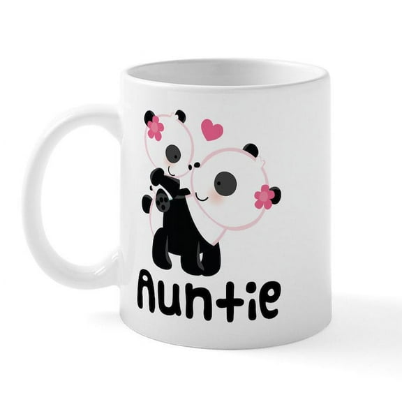 CafePress - Aunt Panda Bear Mug - 11 oz Ceramic Mug - Novelty Coffee Tea Cup