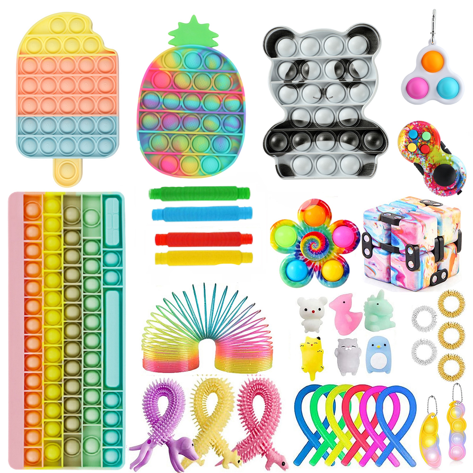 COUTEXYI Squeezing Toys Kit, Educational Stress Relief