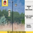 thumbnail image 5 of More Birds ® Metal Bird Feeder Pole, Black, 78-inch, 5 of 9