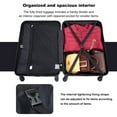 thumbnail image 4 of Maritcute 3pcs Luggage Sets Lightweight Luggage Suitcase With 2 Hooks 360 Degree Spinner Wheels For Men Women (20in/24in/28in), 4 of 9
