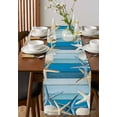 thumbnail image 2 of Hokiten Table Runners 70 Inches Long Dress Scarves, Coastal Starfish Farmhouse Coffee/Dining/Kitchen Table Decor, Holiday Table Runner, Summer Nautical Seshells Country 13x70 Inch, 2 of 7