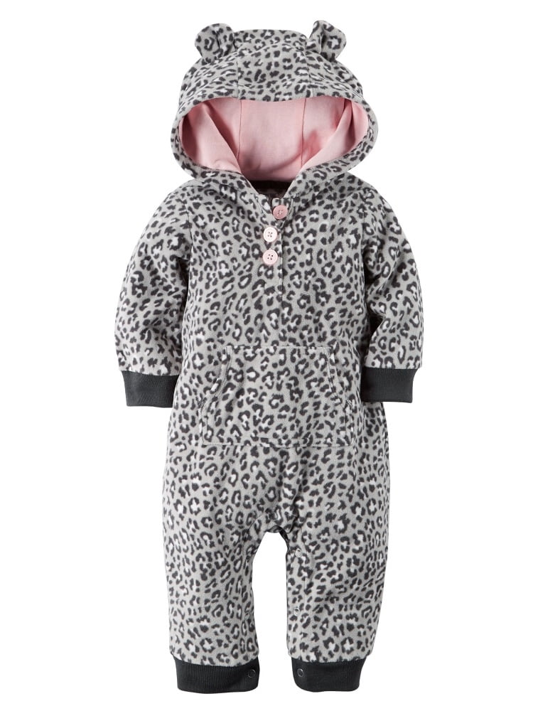 hooded fleece jumpsuit baby