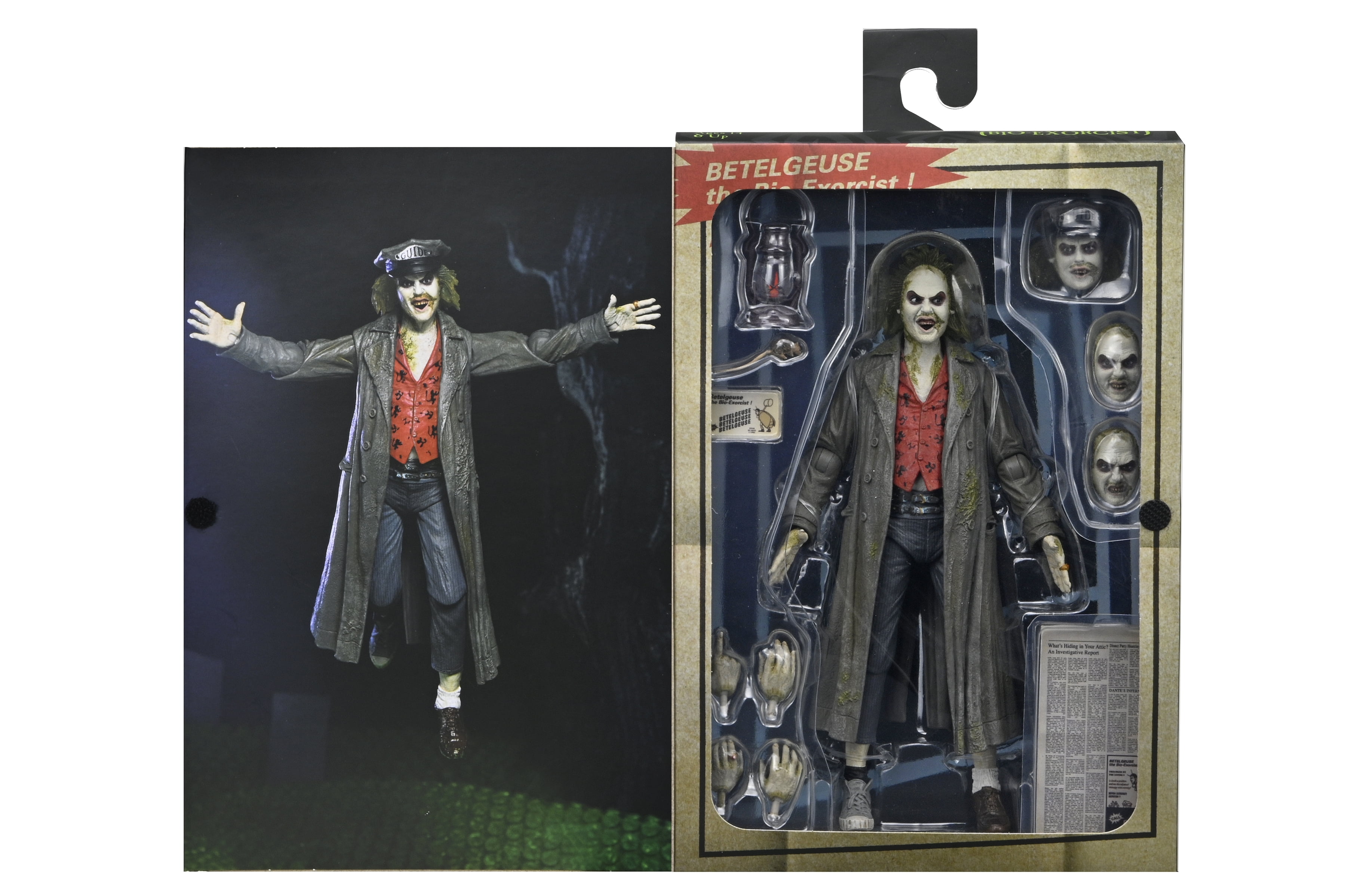 NECA Ultimate Beetlejuice (1988) Tour Guide "The BioExorcist" 7" Scale Action Figure