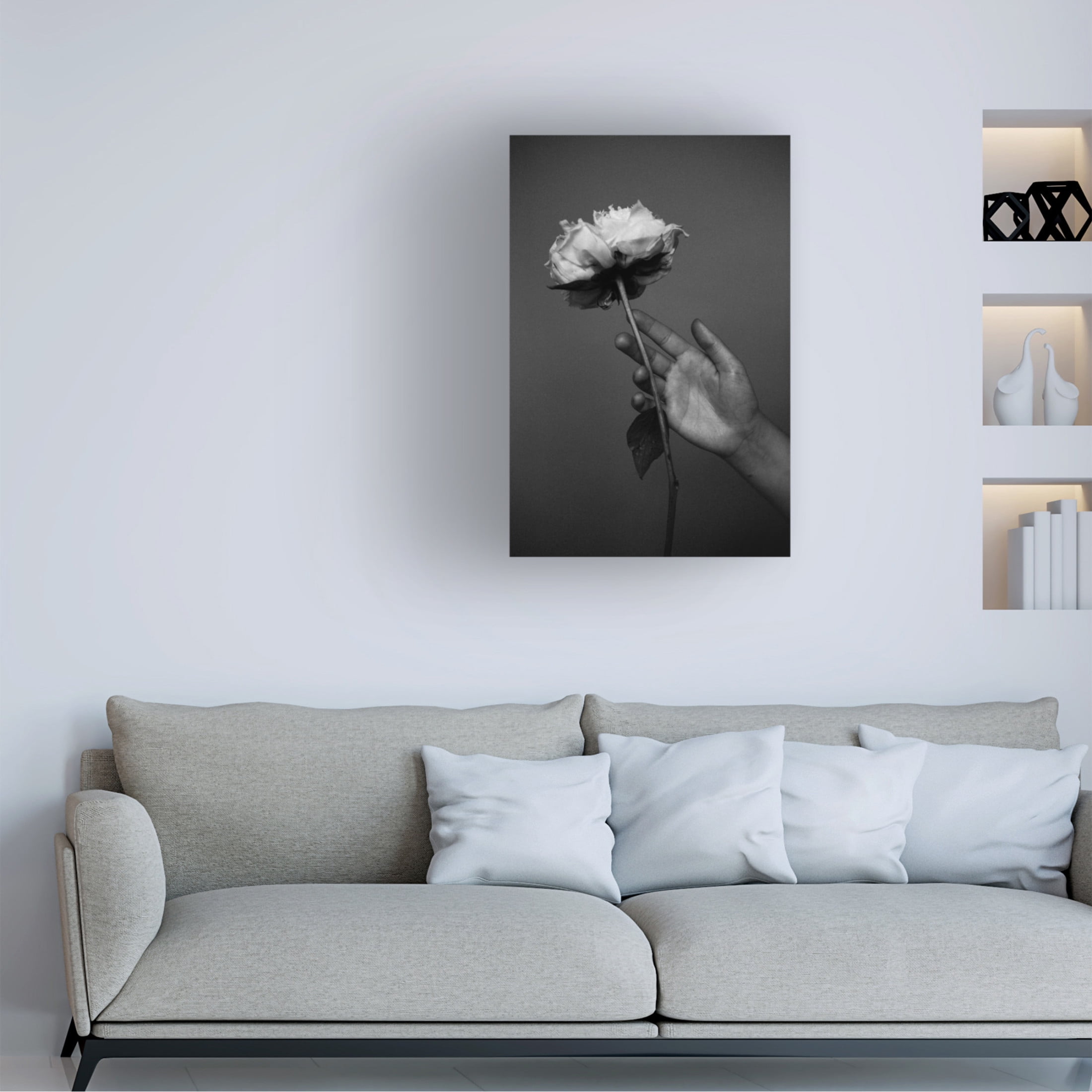 Trademark Fine Art Antonida Frolova Peony Canvas Wall Art