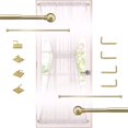 thumbnail image 1 of Barras de cortina ARNORX French Door, 40-70 cm, latón cepillado, paquete de 2, 1 of 9