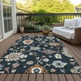 thumbnail image 6 of Addison Rugs Chantille Indoor/Outdoor Traditional Oushak Black Washable Rectangle Rug, 9' x 12', 6 of 6